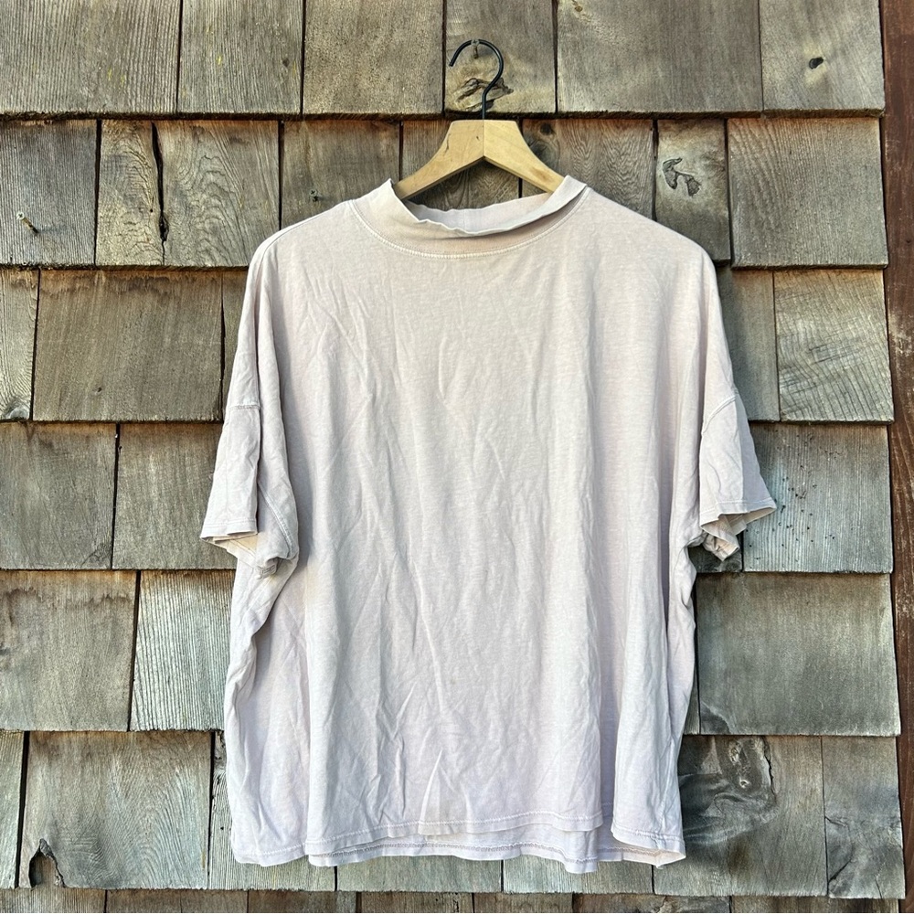 Oversized Free People Tee in Blush